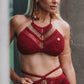 Conjunto Top con Hombreras y Falda