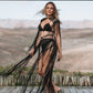 Conjunto Top con Hombreras y Falda
